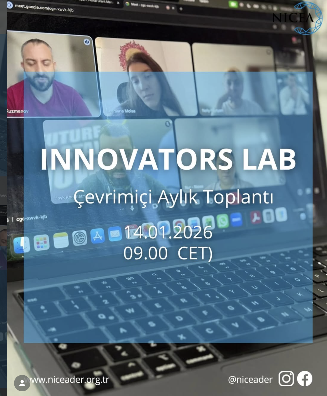 Innovators Lab projesi kapsamında çevrim içi toplantımızı gerçekleştirdik. 